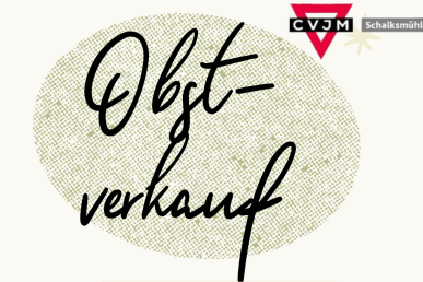 Obstverkauf für den CVJM-Weltdienst