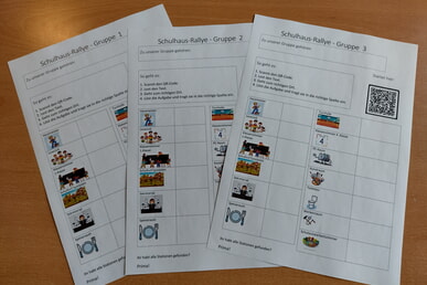 Schulhausrallye 1. Klassen